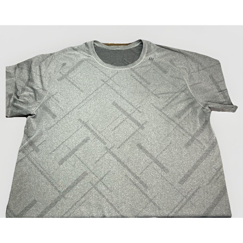 Lululemon Metal Vent Tech Short Sleeve Men’s Shirt Gray Stretch Size XXL